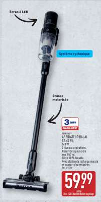 AMIBAR ASPIRATEUR BALAI SANS FIL