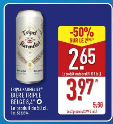 TRIPLE KARMELIET BIÈRE TRIPLE BELGE 8,4°