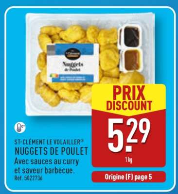 ST-CLÉMENT LE VOLAILLER NUGGETS DE POULET