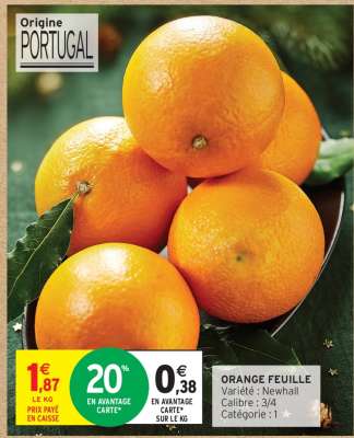 Orange feuille
