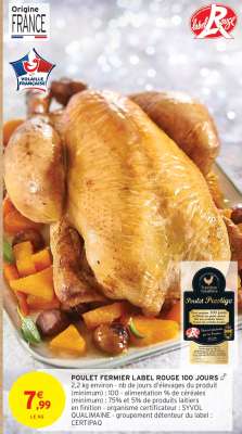 POULET FERMIER LABEL ROUGE 100 JOURS