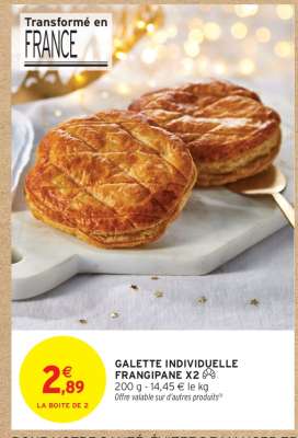 GALETTE INDIVIDUELLE FRANGIPANE X2