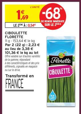 CIBOULETTE FLORETTE