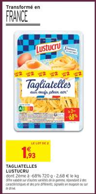 Tagliatelles Lustucru