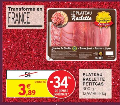 PLATEAU RACLETTE PETITGAS