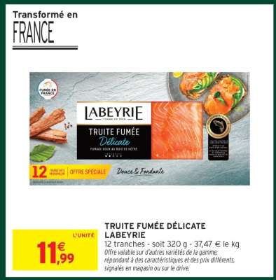 Truite Fumée Délicate Labeyrie