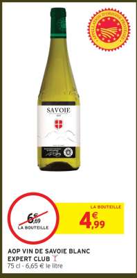 AOP VIN DE SAVOIE BLANC EXPERT CLUB