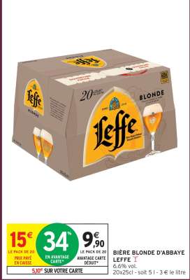 Bière blonde d'Abbaye LEFFE