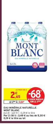 Eau Minérale Naturelle Mont Blanc