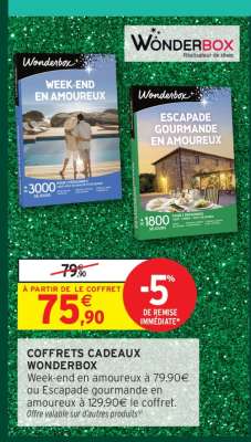 Coffrets Cadeaux Wonderbox