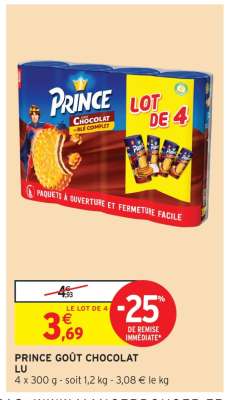 Prince Goût Chocolat LU