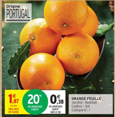 Orange feuille