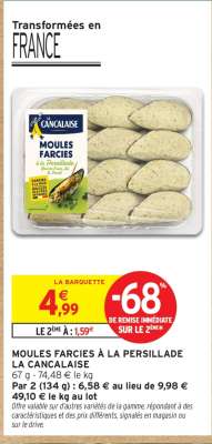 Moules Farcies à la Persillade La Cancalaise