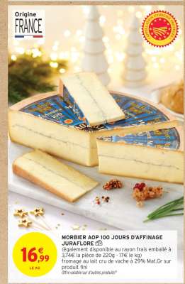 Morbier AOP 100 Jours d'Affinage Juraflore