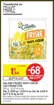 Salade Frisée 100% Coeur Les Crudettes