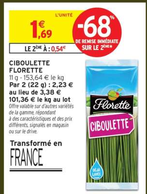 CIBOULETTE FLORETTE