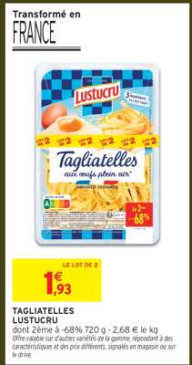 Tagliatelles Lustucru