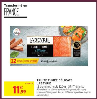 Truite Fumée Délicate Labeyrie