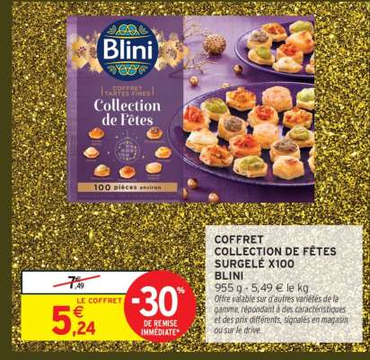 Coffret Collection de Fêtes Surgelé x100 Blini