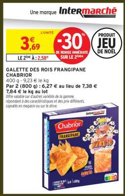 GALETTE DES ROIS FRANGIPANE CHABRIOR