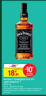WHISKEY TENNESSEE OLD N°7 JACK DANIEL'S