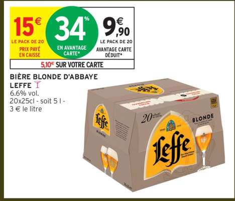 Bière blonde d'Abbaye LEFFE