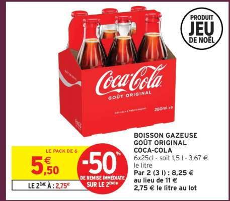 BOISSON GAZEUSE GOÛT ORIGINAL COCA-COLA