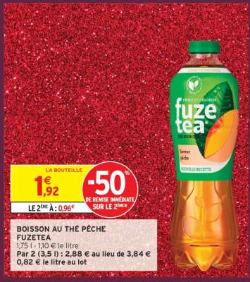 BOISSON AU THÉ PÊCHE FUZETEA