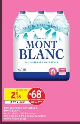 Eau Minérale Naturelle Mont Blanc