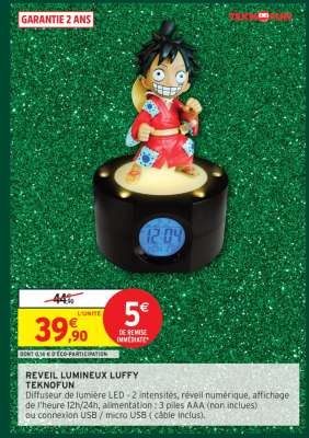 Réveil Lumineux Luffy