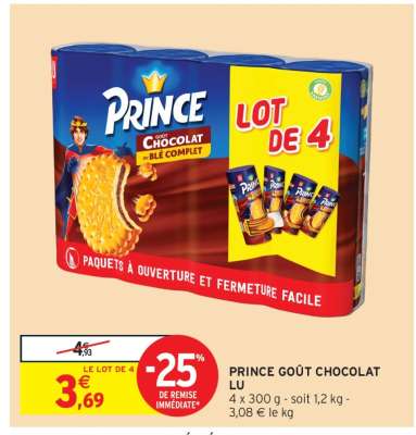 Prince Goût Chocolat LU
