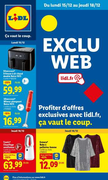 Catalogue Lidl - 15/12/2025 - 18/12/2025.