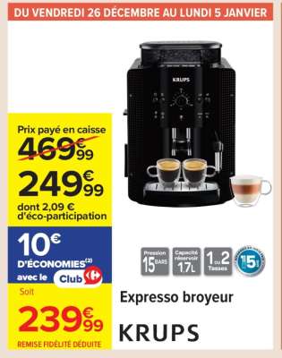 Expresso broyeur KRUPS
