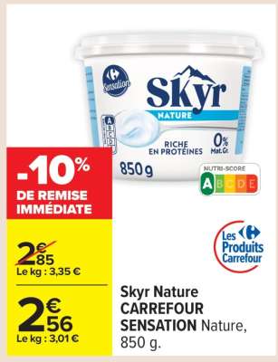 Skyr Nature CARREFOUR SENSATION Nature