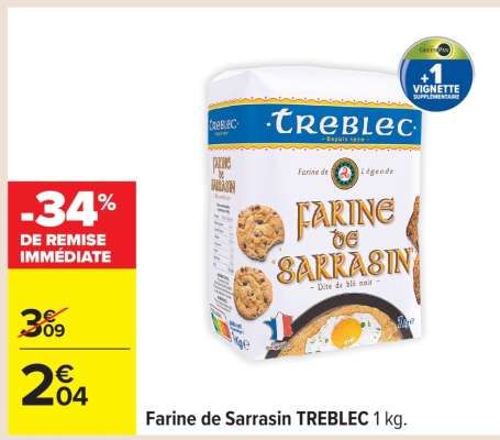 Farine de Sarrasin TREBLEC 1 kg
