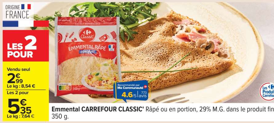 Emmental CARREFOUR CLASSIC'
