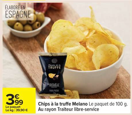 Chips à la truffe Melano