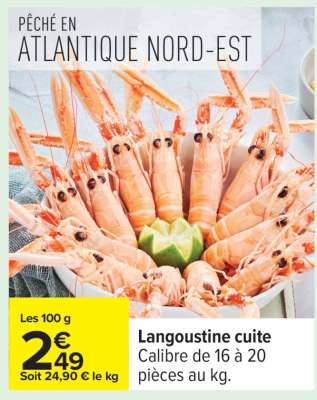 Langoustine cuite