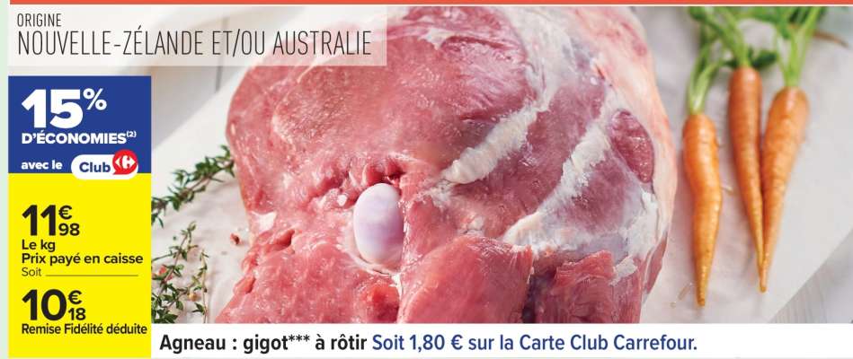 Agneau : gigot*** à rôtir
