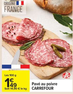 Pavé au poivre CARREFOUR
