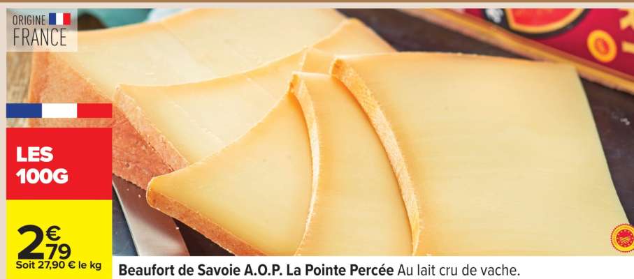 Beaufort de Savoie A.O.P. La Pointe Percée