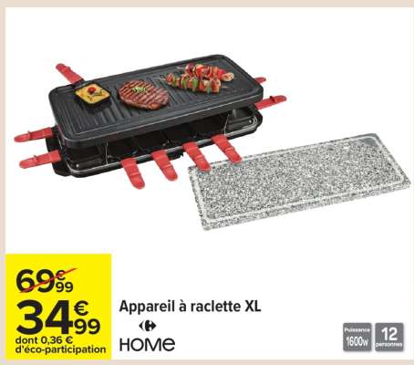 Appareil à raclette XL