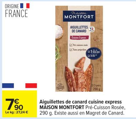 Aiguillettes de canard cuisine express