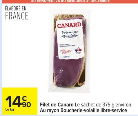 FILET DE CANARD