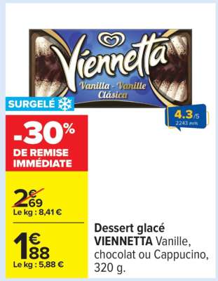 DESSERT GLACÉ VIENNETTA