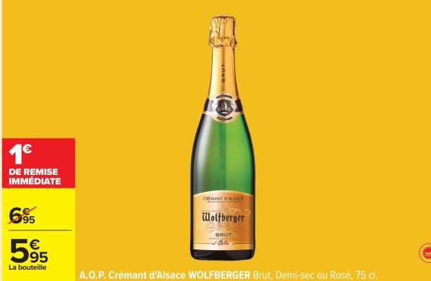 A.O.P. Crémant d'Alsace WOLFBERGER
