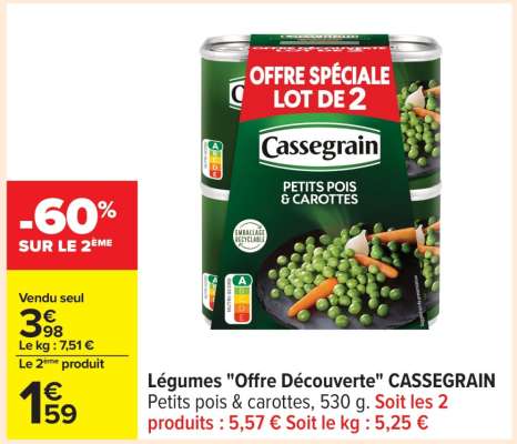 Légumes "Offre Découverte" CASSEGRAIN