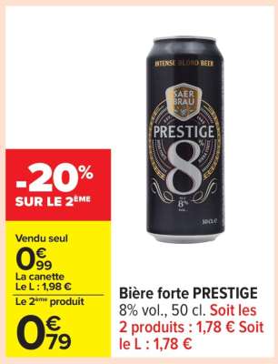 Bière forte PRESTIGE