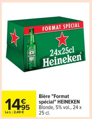 Bière 'Format Spécial' HEINEKEN
