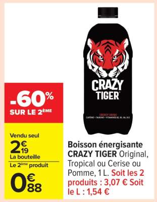 Boisson Énergisante Crazy Tiger